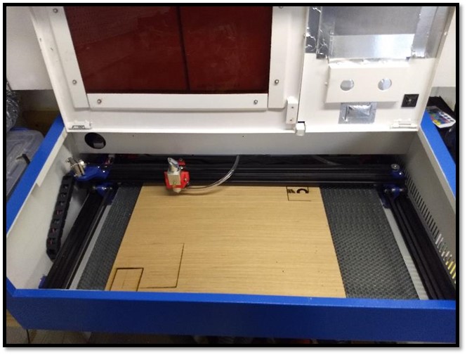 K40 laser cutter after 12×24in rebuild