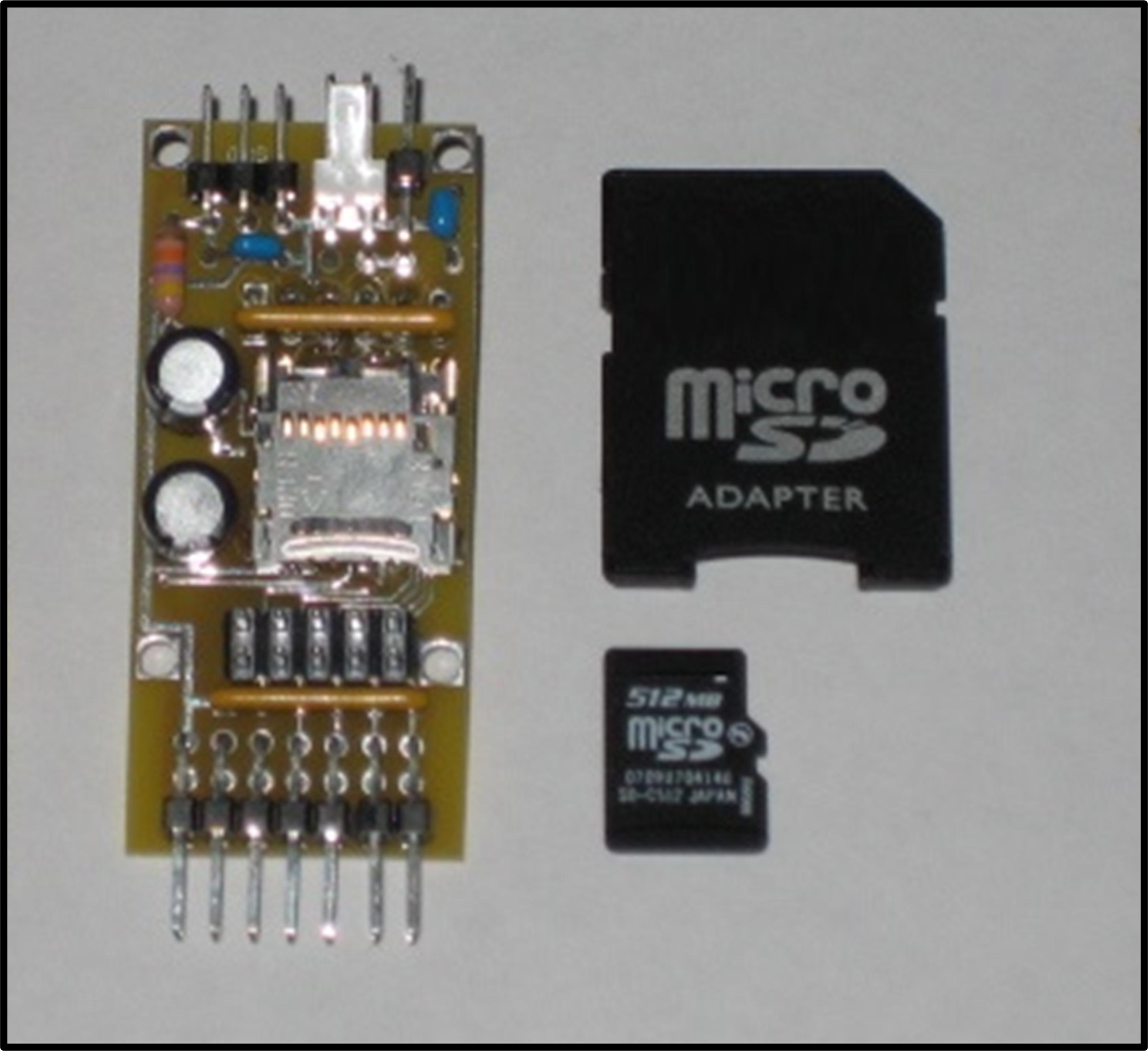 FX Module board — audio output driven through PWM from the PIC microcontroller